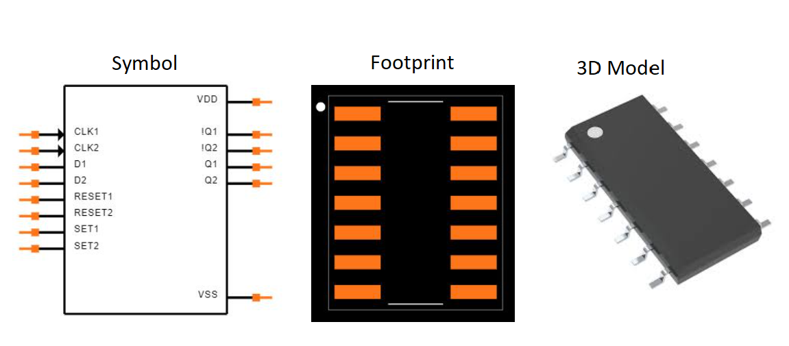 CD4013 CAD Model